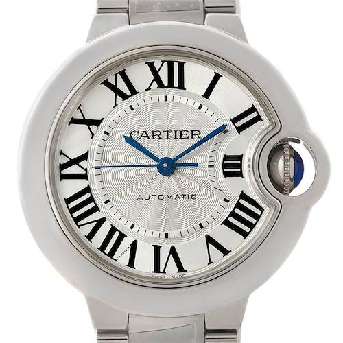 Photo of Cartier Ballon Bleu Automatic Midsize Ladies Watch W6920071 Unworn