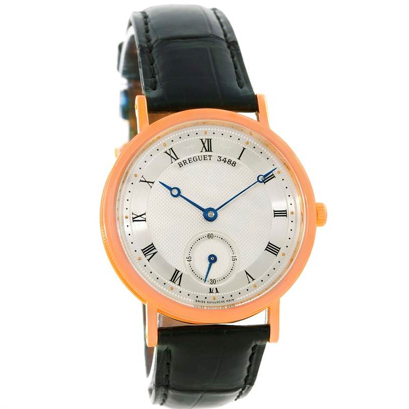 Breguet Classique 18K Rose Gold Mechanical Mens Watch 5907br 12