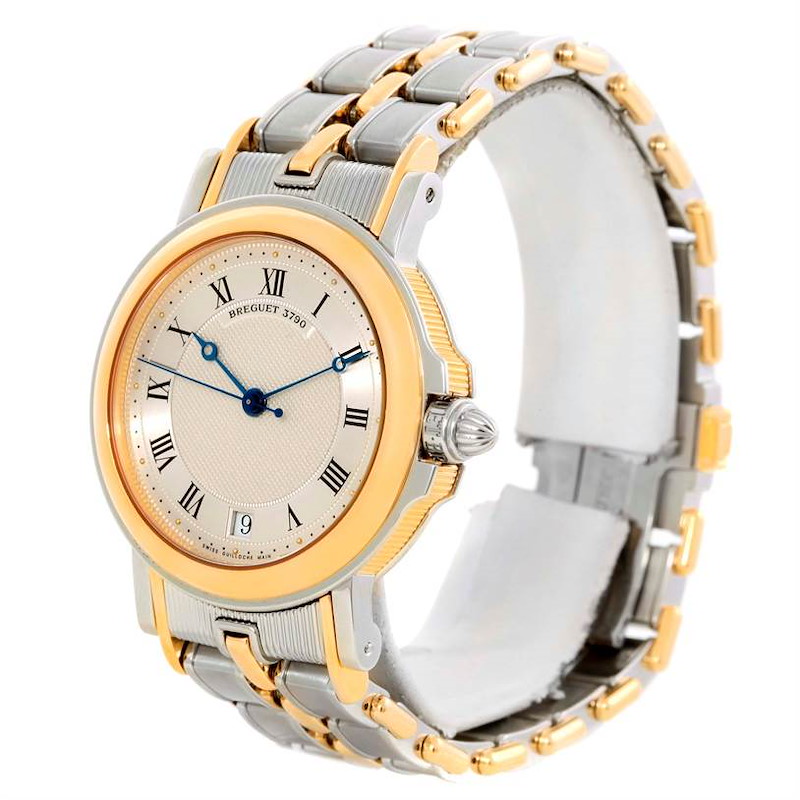 Breguet Marine Steel 18K Yellow Gold Automatic Watch 3400SA/12/X90 SwissWatchExpo