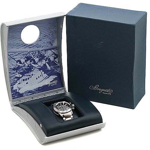 Breguet Steel Transatlantique 3820 Xx 3820st h2 sw9 Chrono Watch