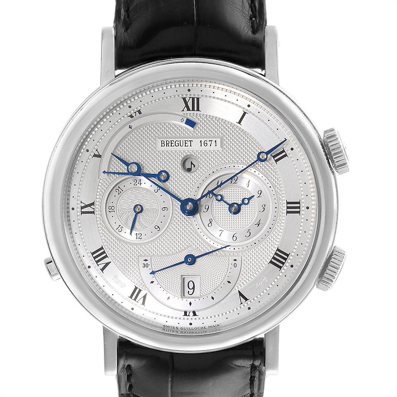 Breguet Classique Alarm Le Reveil du Tsar 18K White Gold Watch 5707 SwissWatchExpo