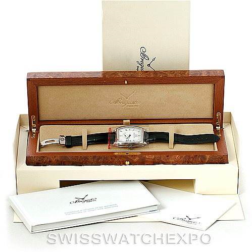 Breguet Heritage Big Date 18K White Gold Mens Watch 5480