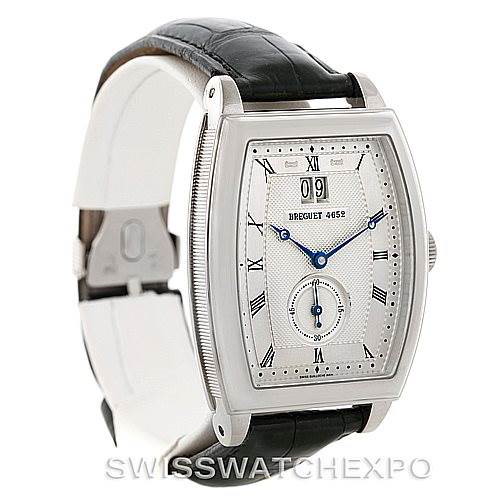 Breguet Heritage Big Date 18K White Gold Mens Watch 5480