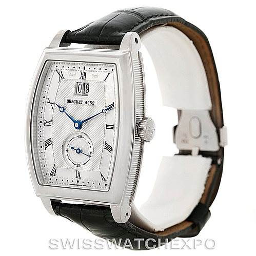 Breguet Heritage Big Date 18K White Gold Mens Watch 5480 SwissWatchExpo