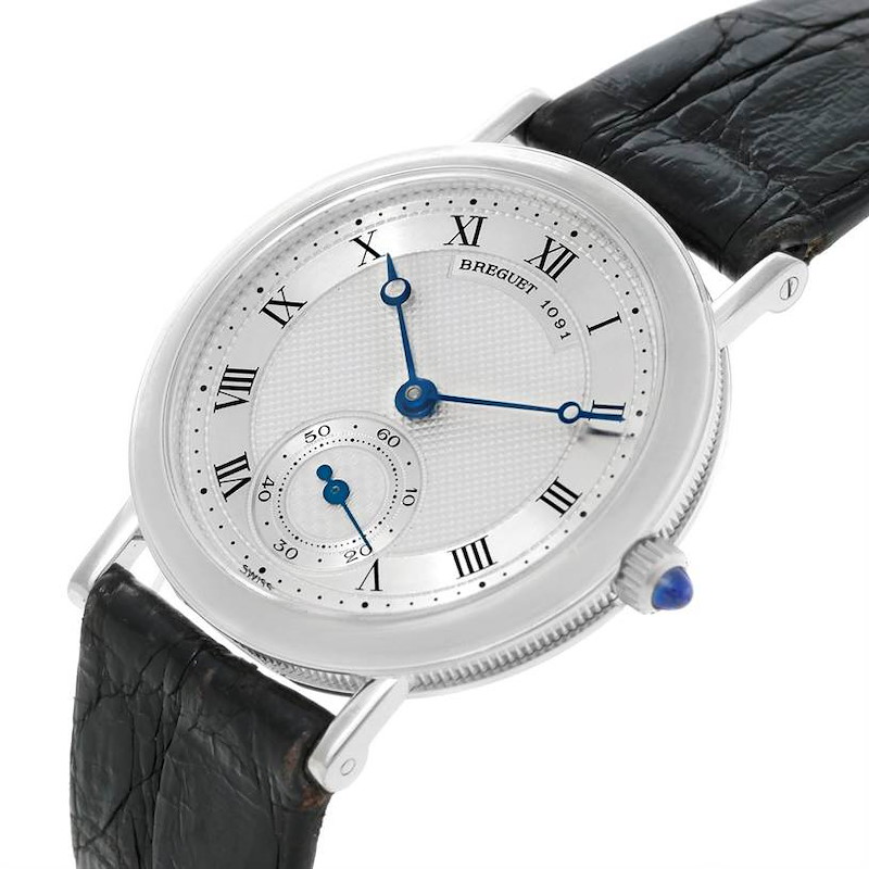 Breguet Classique 18K White Gold Mechanical Mens Watch 3210