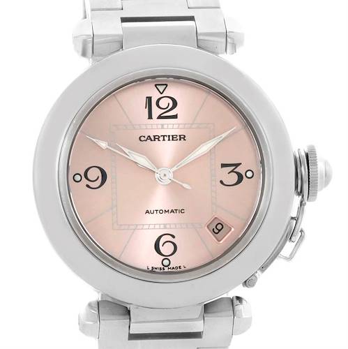 Photo of Cartier Pasha Pink Dial Stainless Steel Women's Watch W31075M7
