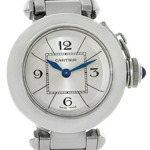 Photo of Cartier Miss Pasha Silver Dial Small Steel Watch W3140007