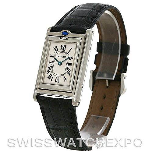 Cartier Tank Basculante Stainless Steel Quartz Watch SwissWatchExpo