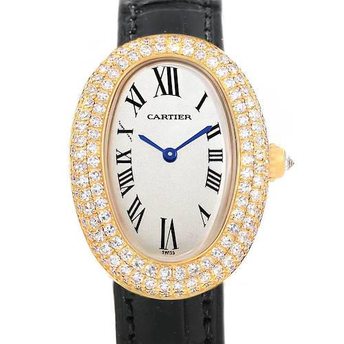 Photo of Cartier Baignoire 18K Yellow Gold Diamond Ladies Watch 1954