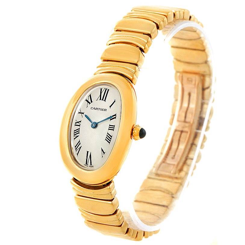 Cartier Baignoire 18k Yellow Gold Ladies Watch W15045D8 | SwissWatchExpo