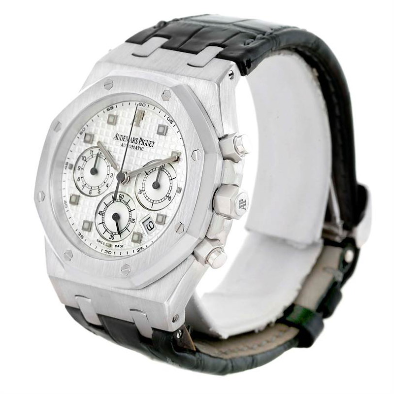 Audemars Piguet Royal Oak White Gold Chrono Watch 26022BC.OO.D002CR.01 SwissWatchExpo