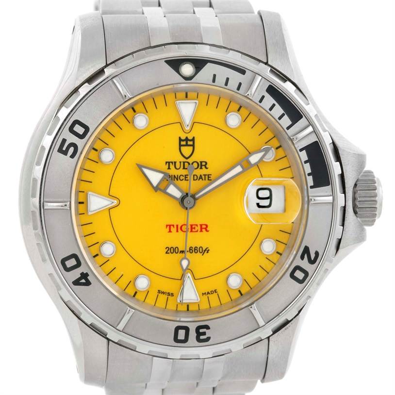 Tudor Prince Date Hydronote Tiger 89190 AT Stainless Steel
