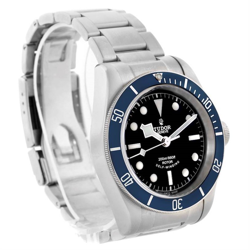 Tudor Heritage Black Bay Blue Bezel Steel Watch 79220 SwissWatchExpo