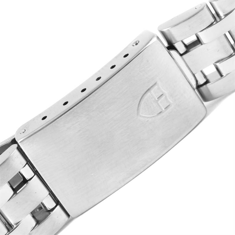 The image shows the stainless steel clasp and bracelet links of the Tudor Prince watch.