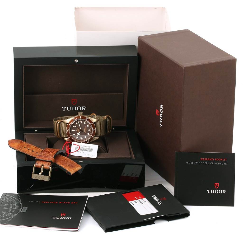 Tudor Heritage Automatic Bronze Dial Mens Watch 79250 Box Papers ...