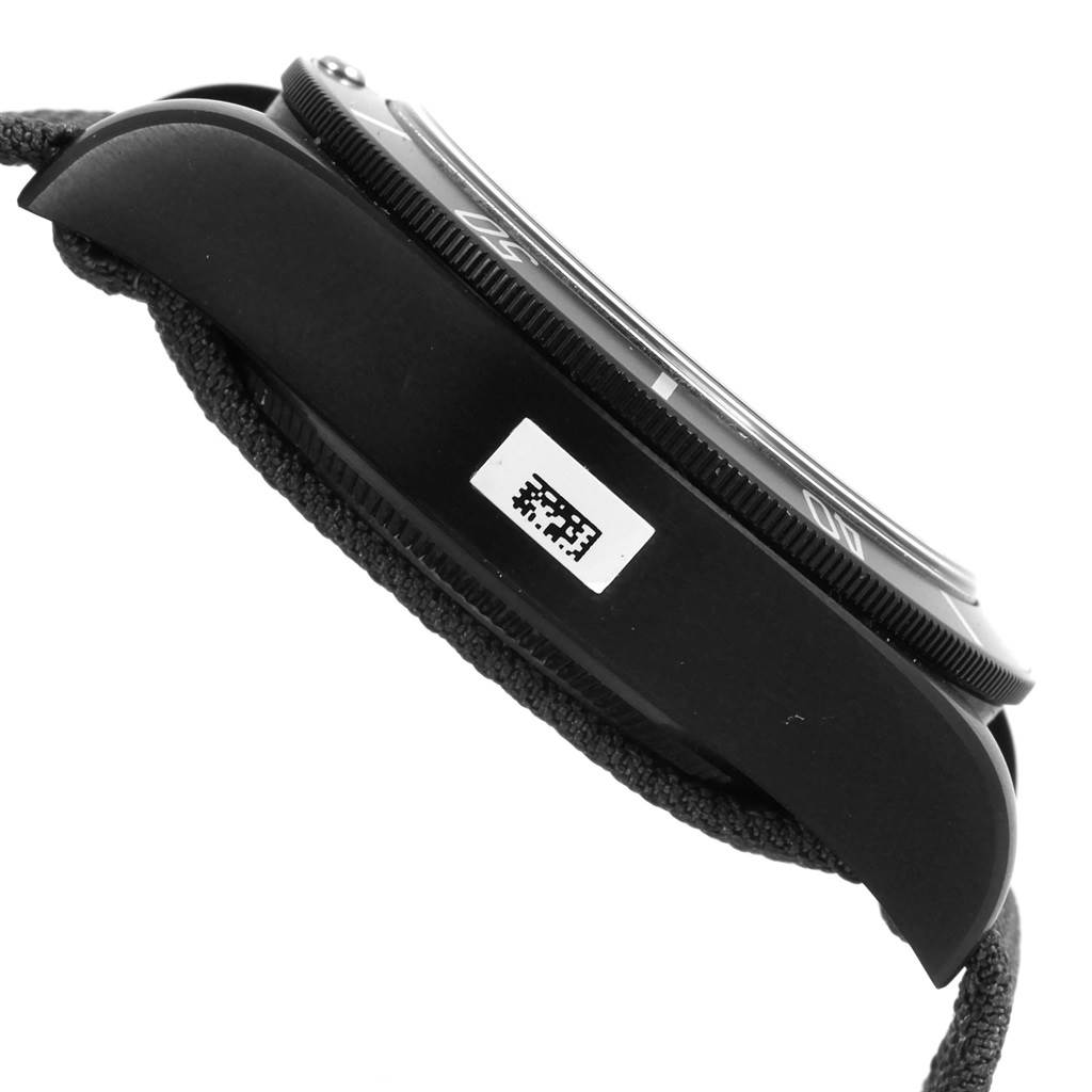 The image shows a side view of the Tudor Heritage Black Bay 79230DK Men's Stainless Steel Black Dial 79230DK Men's Stainless Steel Black Dial watch, displaying the case and bezel.