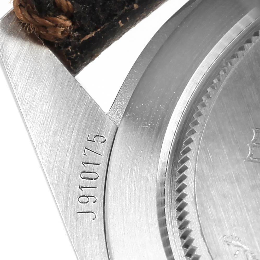 The image shows a close-up of the lug and part of the case back of a Tudor Heritage Black Bay 79220R Men's Stainless Steel Black Dial 79220R Men's Stainless Steel Black Dial watch.