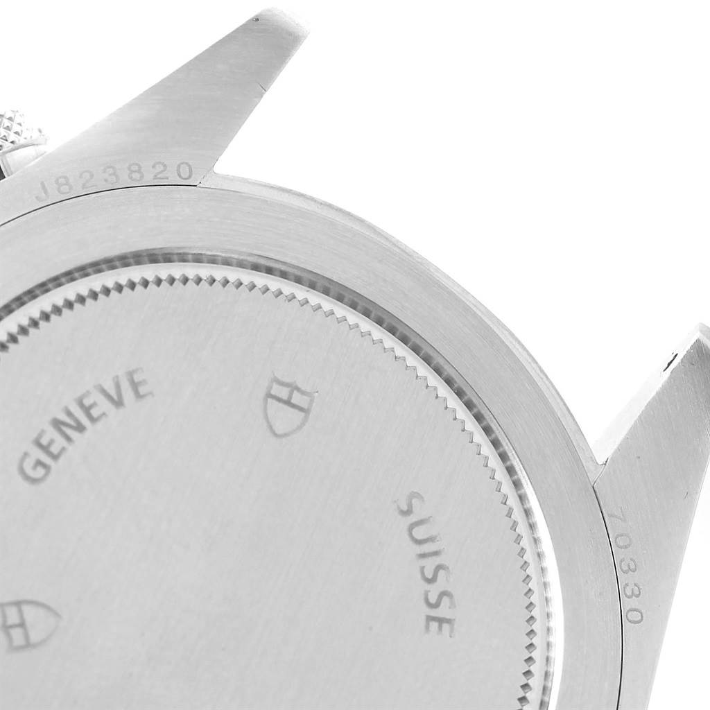 This image shows the back case and lugs of the Tudor Heritage Chrono 70330 Men's Stainless Steel Blue Dial 70330 Men's Stainless Steel Blue Dial watch.