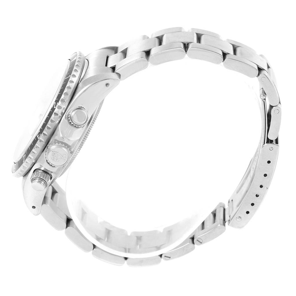 The image shows a side view of the Tudor Tiger 79270 Men's Stainless Steel White Dial 79270 Men's Stainless Steel White Dial model watch, highlighting the bracelet, case, and crown.