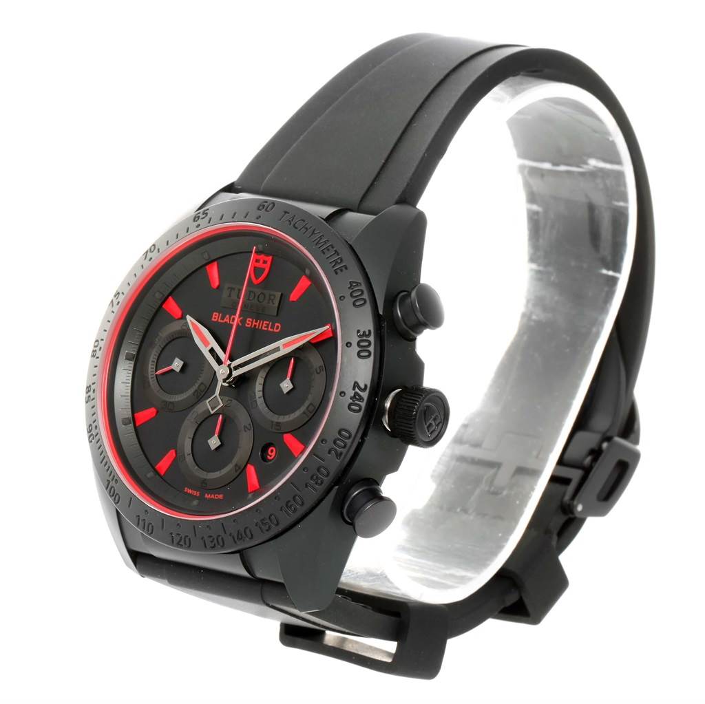 Tudor Fastrider Black Shield Rubber Mens Watch 42000C | SwissWatchExpo