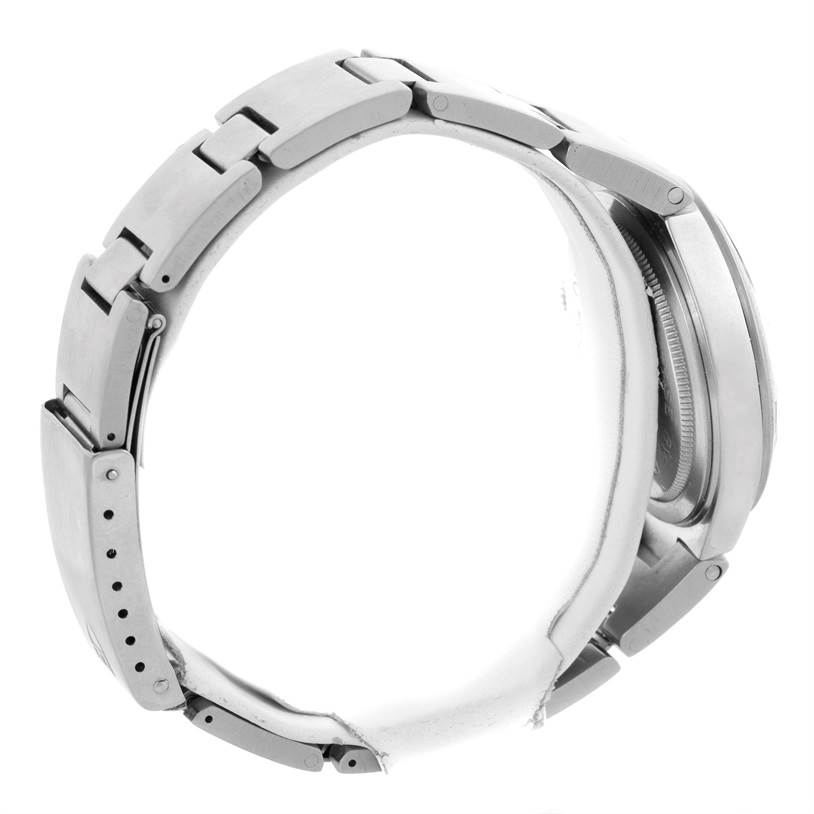 This image shows the side view of the Tudor Prince 9101/0 Men's Stainless Steel Silver Dial 9101/0 Men's Stainless Steel Silver Dial watch, highlighting its metal bracelet and case side.