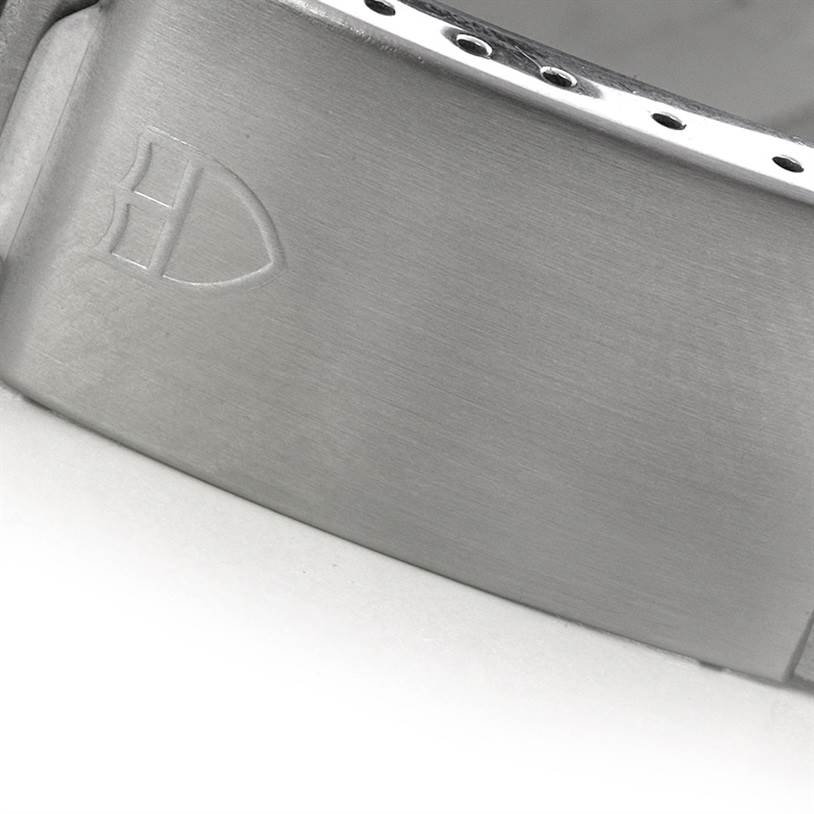 The image shows a close-up of the clasp of the Tudor Prince 9101/0 Men's Stainless Steel Blue Dial 9101/0 Men's Stainless Steel Blue Dial model watch, featuring the brand's logo.