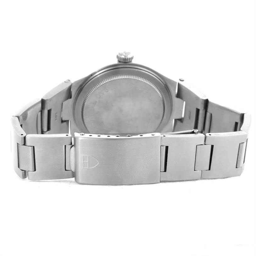 This image shows the back view and clasp of the Tudor Prince 9101/0 Men's Stainless Steel Blue Dial 9101/0 Men's Stainless Steel Blue Dial model watch.