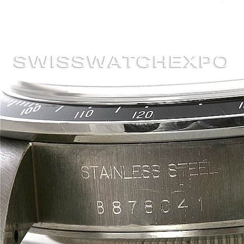 The image shows a close-up angle of the case side and bezel of the Tudor Tiger 79260 Men
s Stainless Steel White Dial 79260 Men
s Stainless Steel White Dial model watch.