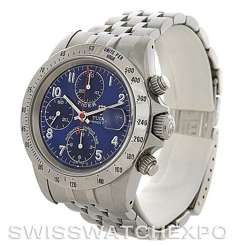 Tudor  Tiger Woods Chronograph steel watch Blue 79280 Watch SwissWatchExpo