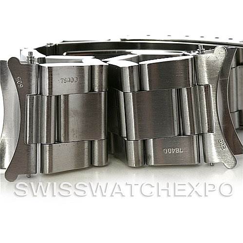 This image shows the stainless steel bracelet links and end pieces of the Tudor Tiger 79280 Men's Stainless Steel Burgundy Dial 79280 Men's Stainless Steel Burgundy Dial model watch.