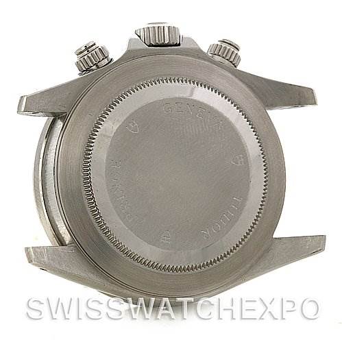 This is the back view of a Tudor Prince 79260 Men's Stainless Steel White Dial 79260 Men's Stainless Steel White Dial model watch, showing the case back and crown.