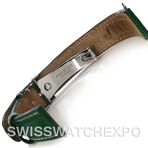 This image shows the underside of the watch band and clasp for the Tudor Tiger 79263 Men's Steel and Gold (two tone) White Dial 79263 Men's Steel and Gold (two tone) White Dial model, highlighting the stainless steel clasp.