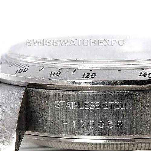 This image shows a side view of the case and bezel, including the serial number, of a Tudor Prince model watch.