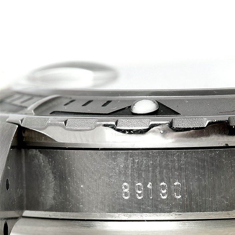 The image shows a close-up side angle of the bezel and case for the Tudor Hydronaut 89190 Men's Stainless Steel Beige Dial 89190 Men's Stainless Steel Beige Dial watch model, highlighting the reference number 89190.