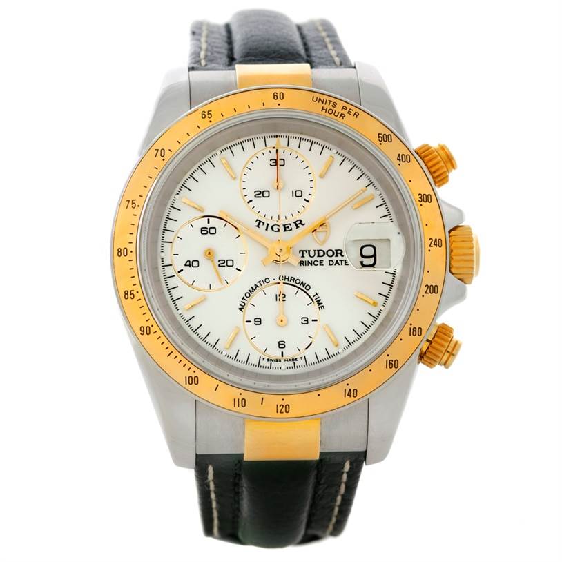 Tudor Tiger Woods Chronograph Steel and 18 Yellow gold 79263