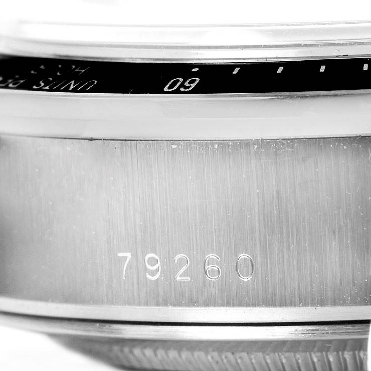 The image shows a close-up of the case side and bezel of a Tudor Prince model 79260 watch.