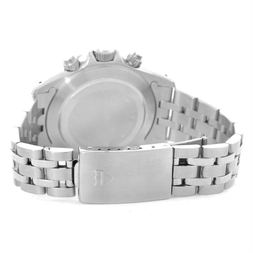 The image shows the back and bracelet clasp of the Tudor Prince watch.
