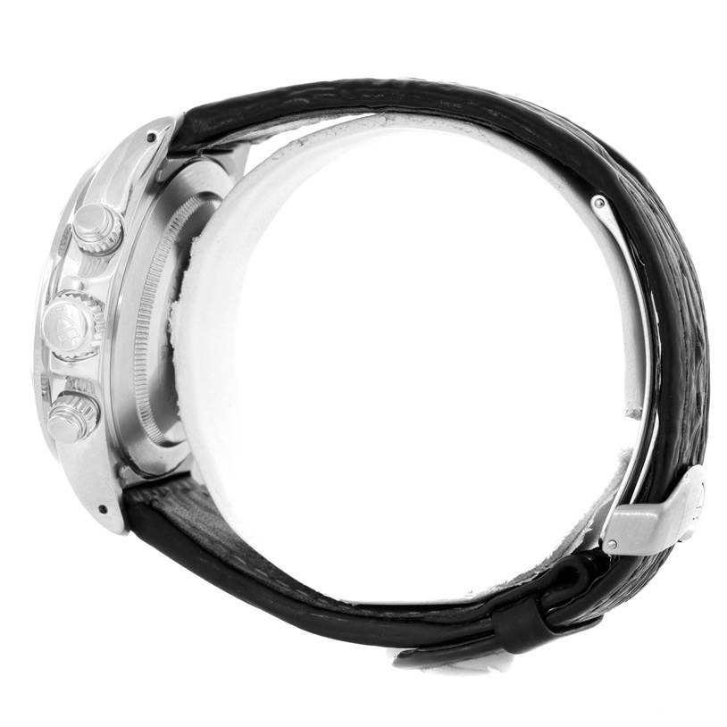 The image shows a side view of a Tudor Prince watch, highlighting its crown, pushers, and strap.