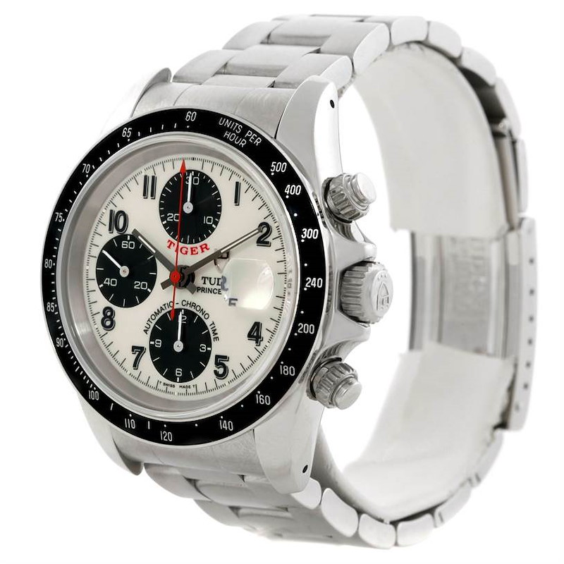 Tudor Tiger Woods Chronograph Stainless Steel Mens Watch 79260 SwissWatchExpo