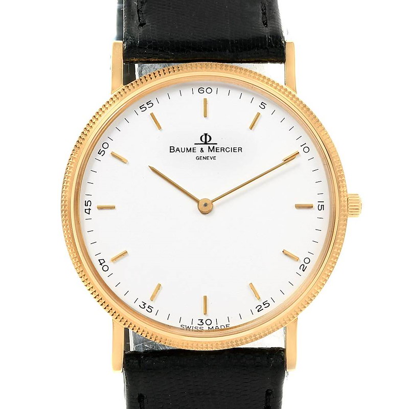 Baume Mercier Classima Ultra Thin 18K Yellow Gold Quartz Watch 15603 SwissWatchExpo