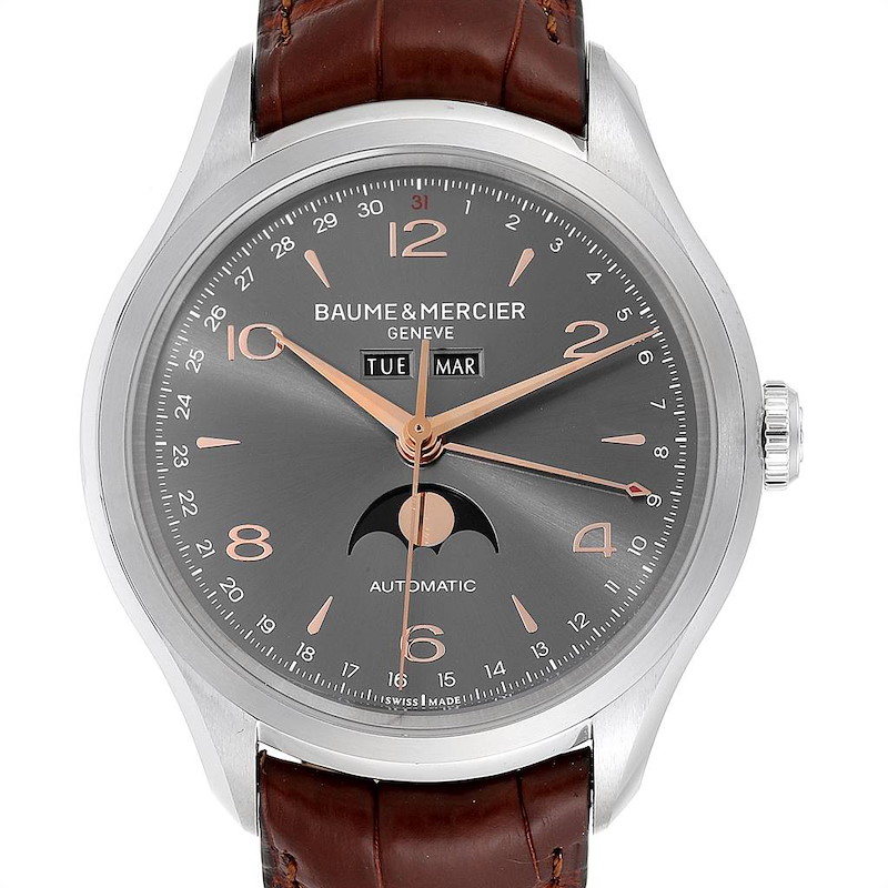 Baume Mercier Classima Executive Clifton Steel Mens Watch 10213 Unworn SwissWatchExpo