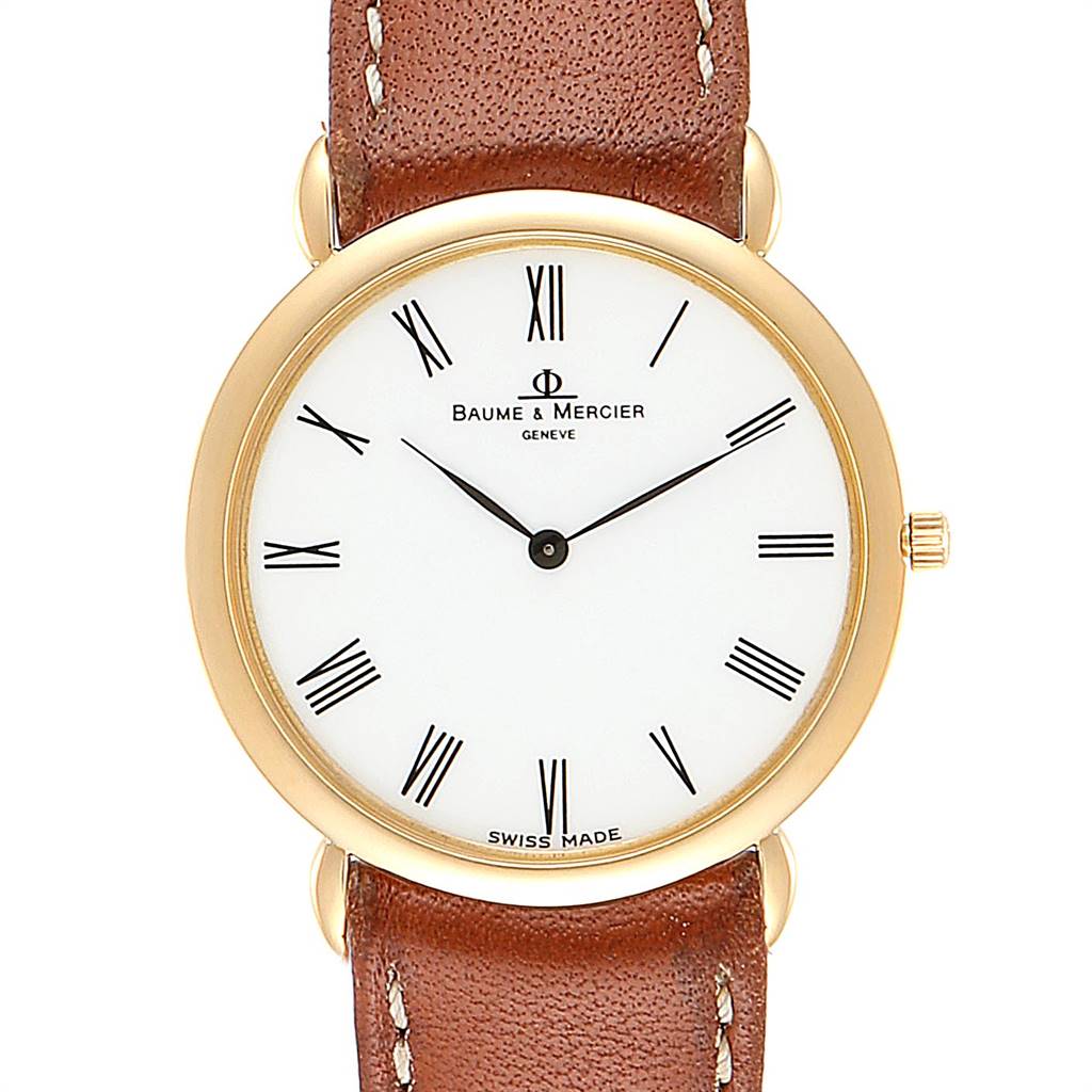 Baume & mercier discount 18k gold mens watch