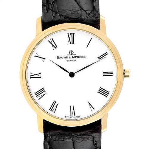 Photo of Baume Mercier Classima Ultra Thin 18K Yellow Gold Quartz Watch 95612