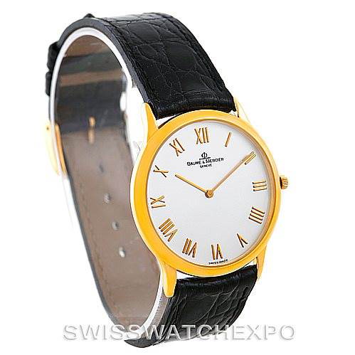 Baume Mercier Classima Mens 18K Yellow Gold Watch MV045078 SwissWatchExpo