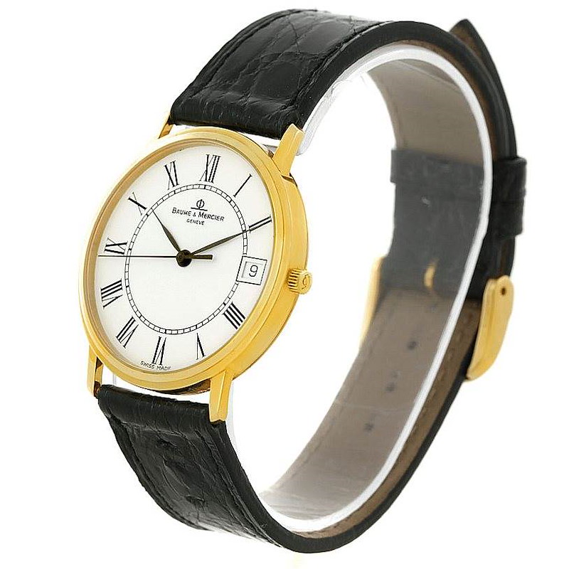 Baume Mercier Classima 14K Yellow Gold Mens Watch 95712 SwissWatchExpo