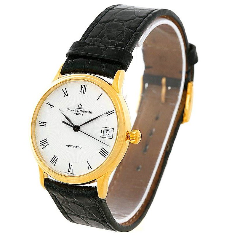 Baume Mercier Classima Automatic 18K Yellow Gold Watch MV045075 8160 SwissWatchExpo