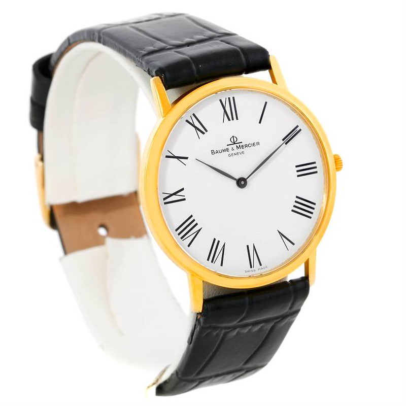 Baume Mercier Classima 1830 Mens 18K Quartz Watch MV045088 SwissWatchExpo