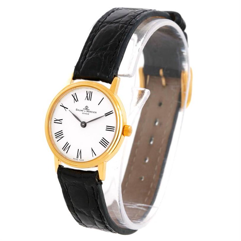 Baume Mercier Classima Ladies 18K Yellow Gold Quartz Watch MV045089 SwissWatchExpo