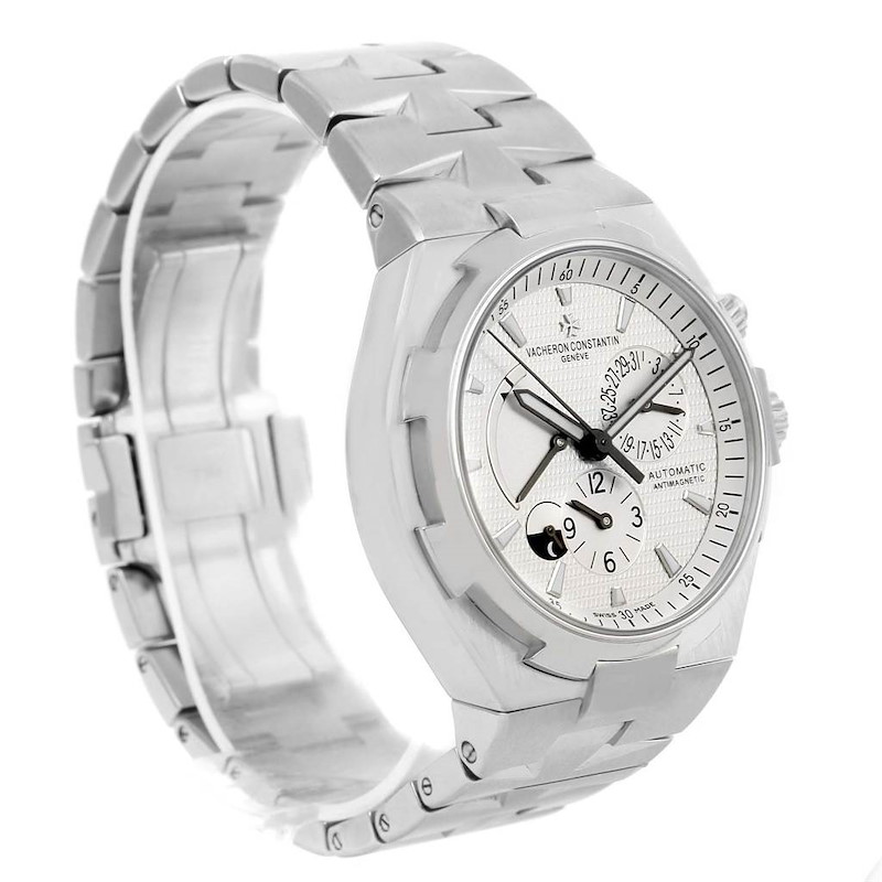 Vacheron Constantin Overseas Dual Time Silver Dial Mens Watch