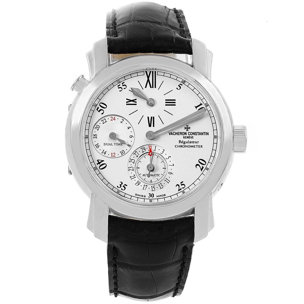 Vacheron Constantin Malte Regulateur Dual Time White Gold Watch 42005 ...